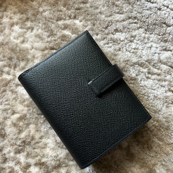 Hermes Bearn Compact Wallet black with palladium hardware - Orig. $2450 plus tax - Picture 5 of 7
